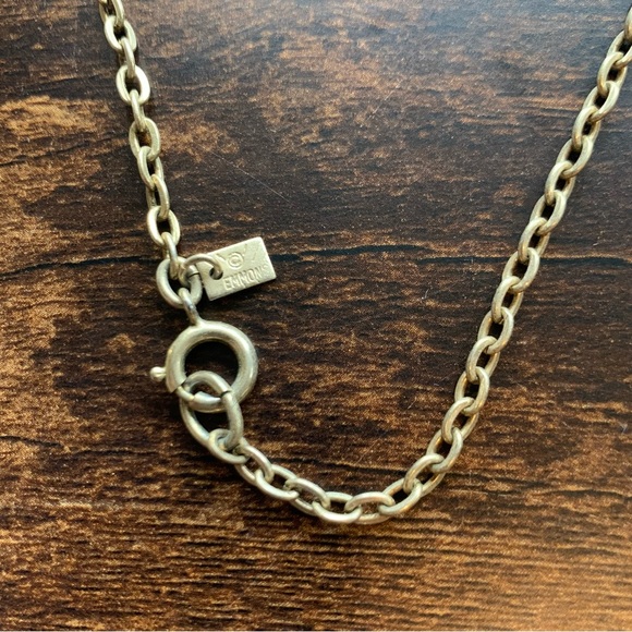 Vintage Locket Emmons Elegant Green and Gold Stash Pendant Long Necklace Chain - Picture 12 of 12